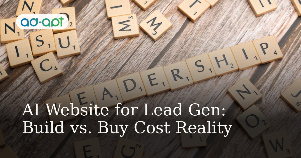 AI Website for Lead Gen: Build vs. Buy Cost Reality