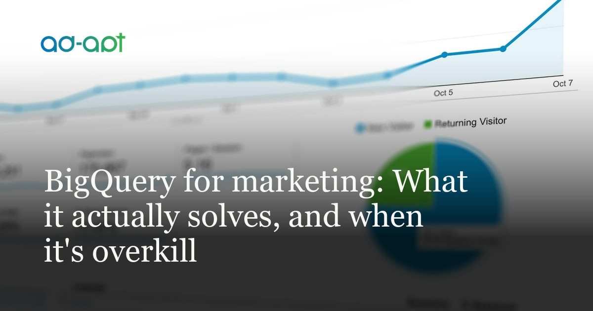 BigQuery for marketing: What it actually solves, and when it's overkill