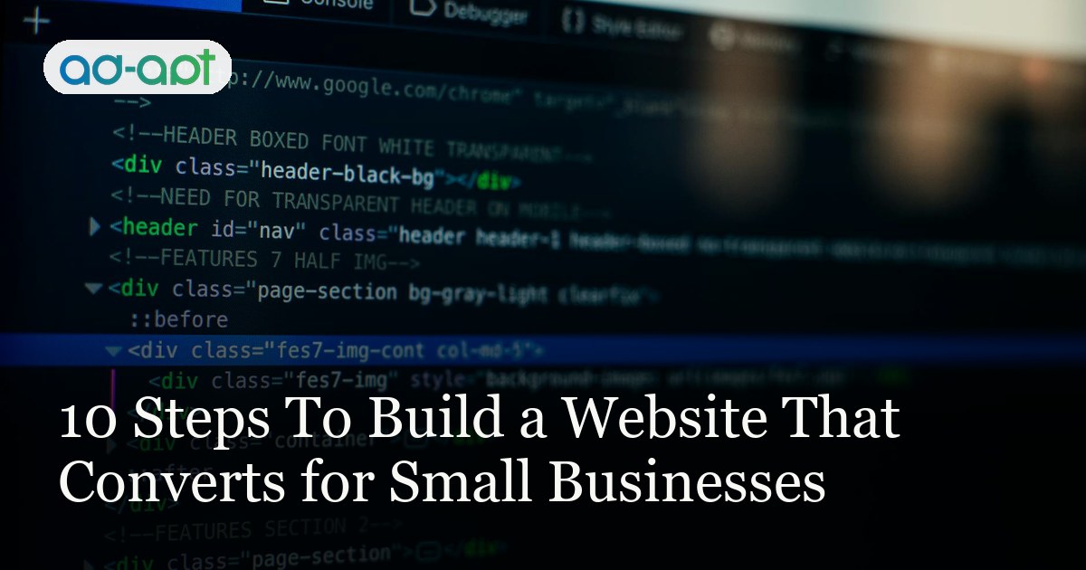 10 Steps To Build a Website That Converts for Small Businesses